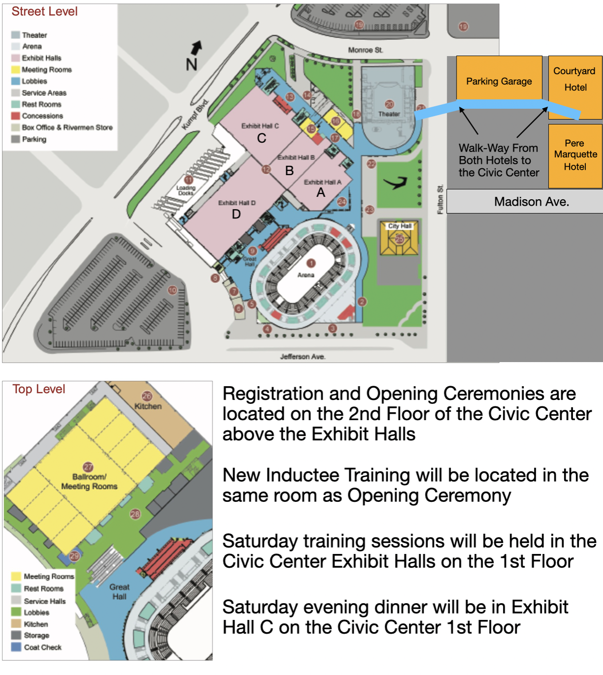 Hotel Map – HG Convention – Associated Fire Fighters of Illinois